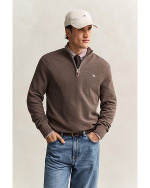 GANT Shield Cotton Twill Cap Putty - Blue