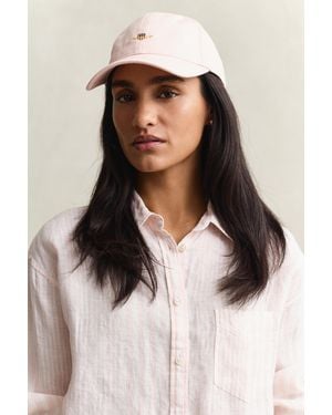 GANT Shield Cotton Twill Cap - Natural