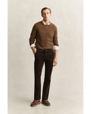 GANT Regular Corduroy Chinos - Natural