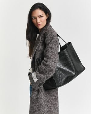 GANT Croco Tote - Black