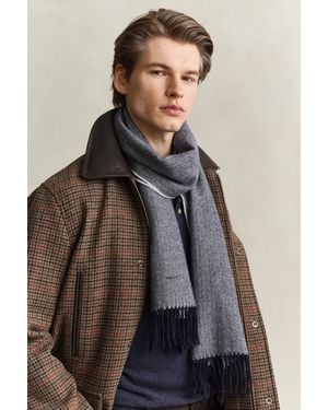 GANT Herringbone Scarf Evening - Brown