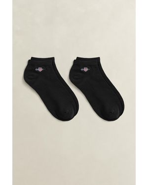 GANT 2-Pack Shield Ankle Socks - Black