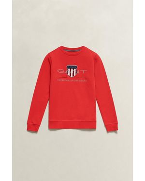 GANT Teens Archive Shield Sweatshirt - Red