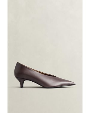 GANT Tillbye Pointed Leather Heels Weathered - Brown