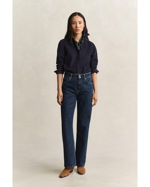 GANT Relaxed Buttoned Jeans Dark Worn In - Blue