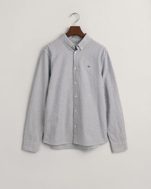 GANT Teens Teens Striped Oxford Shirt - Grey