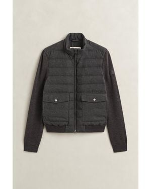 GANT Hybrid Insulated Flannel Jacket - Black