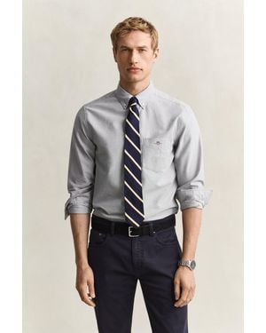 GANT Regular Fit Classic Oxford Shirt - Grey