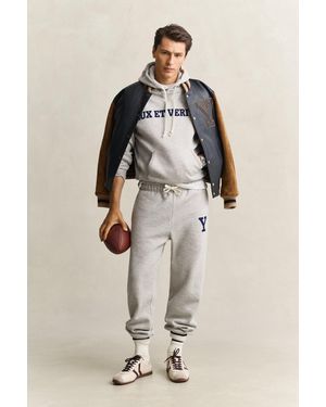 GANT X Yale Hoodie Melange - Natural