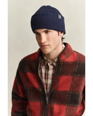 GANT Lambswool Beanie Evening - Blue
