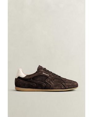 GANT Sperly Suede Trainers Dark - Brown