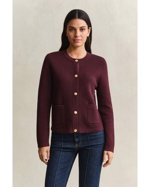 GANT Cotton Cardigan - Red