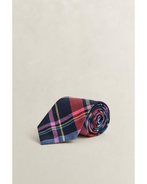 GANT Madras Check Tie - Blue