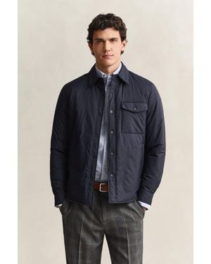 GANT Ultralight Padded Overshirt Evening - Blue