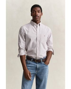 GANT Classic Regular Striped Oxford Shirt - Multicolour