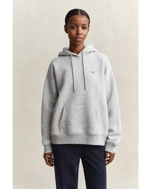 GANT Shield Hoodie - Grey