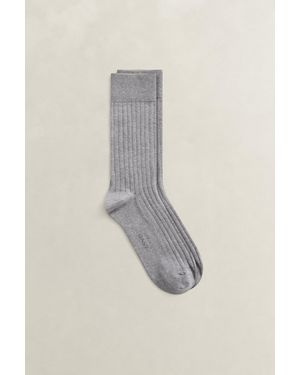 GANT Cashmere Silk Blend Socks Melange - Grey