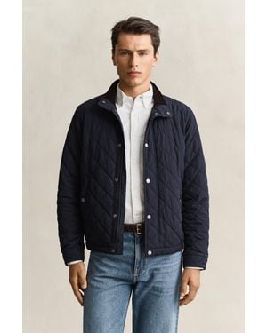 GANT Quilted Jacket Evening - Blue