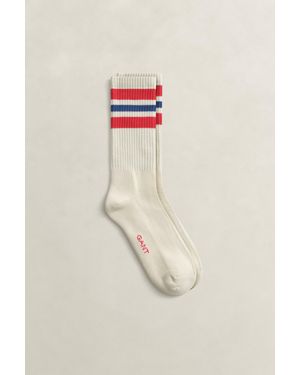 GANT Striped Sport Socks - Natural