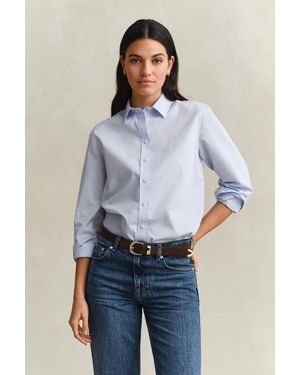 GANT Classic Regular Poplin Shirt - Blue