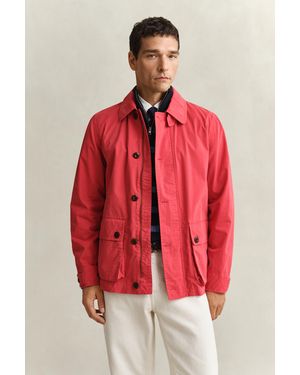GANT Cotton Decker Jacket - Red