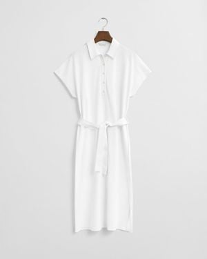 GANT Piqué Polo Dress - White