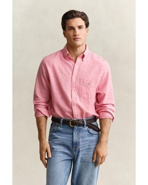 GANT Linen Blend Shirt - Pink
