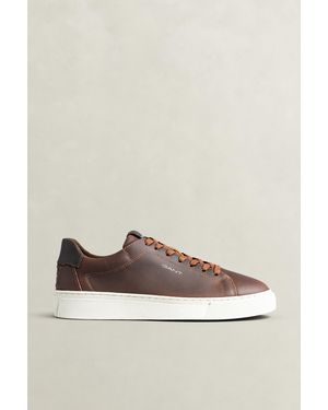 GANT Mcjulien Leather Trainers - Brown