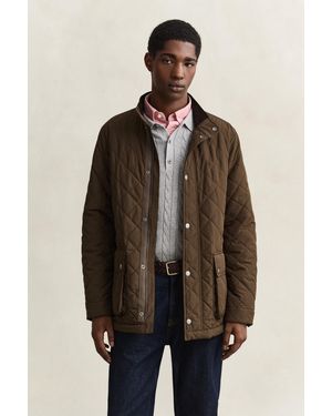 GANT Quilted Mid Jacket - Brown