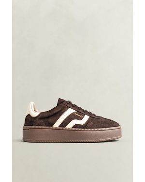 GANT Cuzmani Suede Trainers Dark - Brown