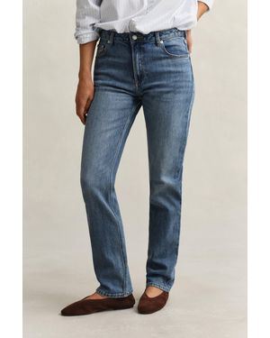 GANT Straight Leg Stretch Jeans - Blue
