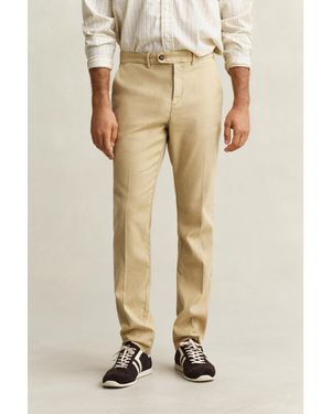 GANT Linen Blend Chinos - Natural