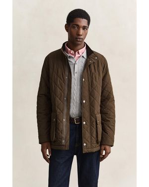 GANT Quilted Mid Jacket - Brown