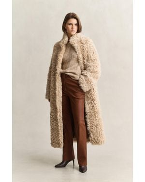 GANT Shearling Coat - Natural