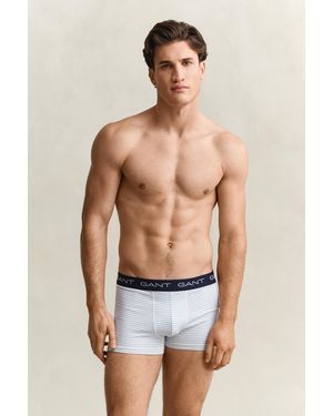 GANT 3-Pack Striped Trunks Marine - Blue