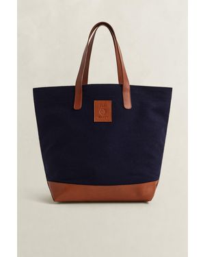 GANT X Yale Melton Tote Bag Marine - Blue