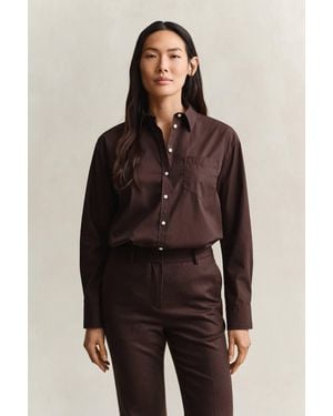 GANT Relaxed Fit Classic Poplin Shirt - Blue