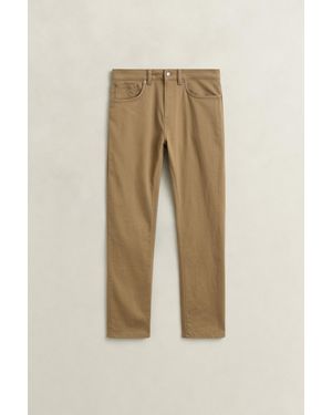 GANT Regular Fit Twill Jeans Light Taupe - Natural