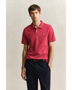 GANT Regular Fit Polo Shirt - Red
