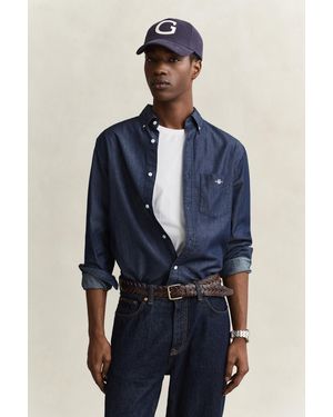 GANT Regular Fit Shirt Dark - Blue