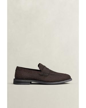 GANT Lozham Suede Loafers Dark - Brown