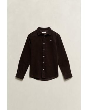 GANT Teens Teen Boys Corduroy Shirt - Black