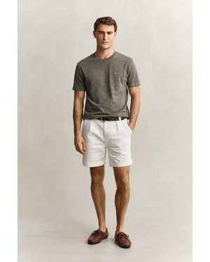 GANT Twill Shorts Eggshell - Natural