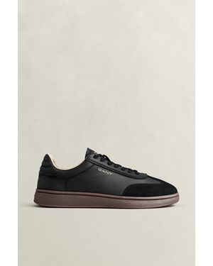GANT Cuzmo Leather Trainers - Black