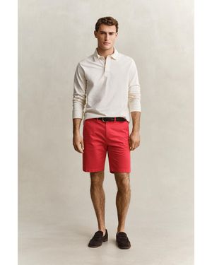 GANT Sunfaded Chino Shorts - Red