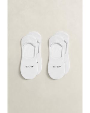 GANT 2-Pack Invisible Socks - White