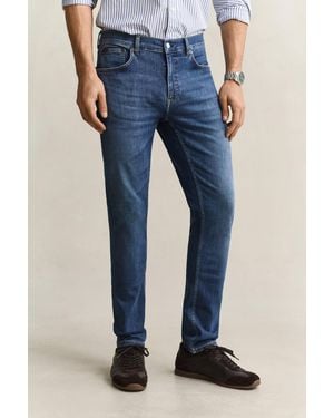 GANT Extra Slim Active Recover Jeans Mid Broken In - Blue