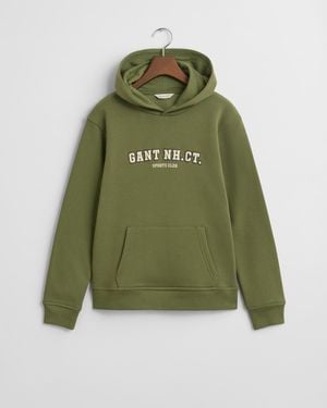 GANT Teens Teens Graphic Hoodie - Green