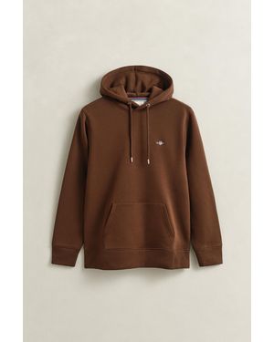 GANT Shield Hoodie Mahogany - Brown