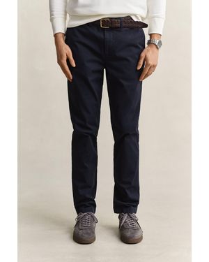 GANT Slim Fit Comfort Chinos Evening - Blue
